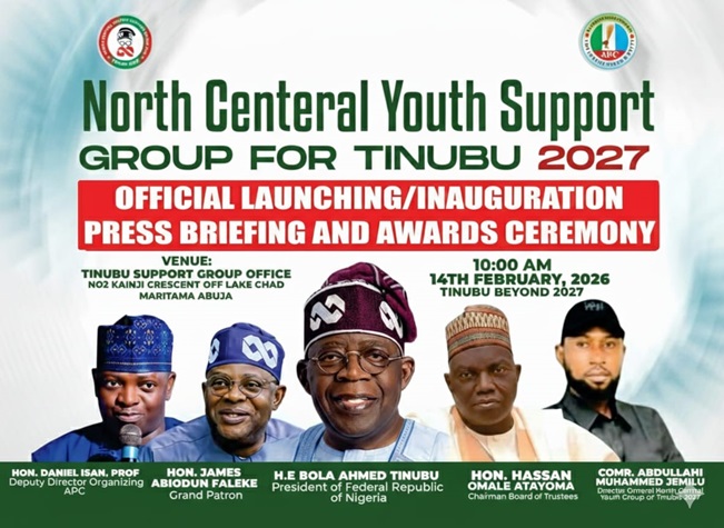 North Central Youths Unveil Strategic Leadership to Drive Tinubu 2027 Agenda